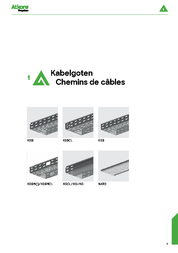 Catalogus NF_H1_Kabelgoten_Chemins de cables